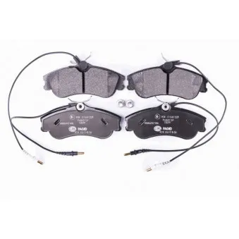 Jeu de 4 plaquettes de frein avant HELLA 8DB 355 018-261