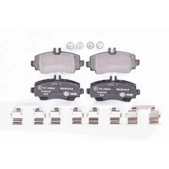 Jeu de 4 plaquettes de frein avant HELLA 8DB 355 018-281