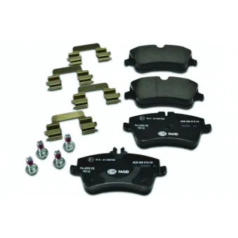 Jeu de 4 plaquettes de frein avant HELLA 8DB 355 018-351