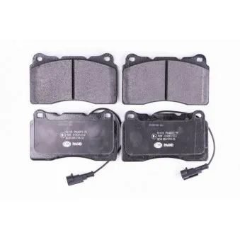 Jeu de 4 plaquettes de frein avant HELLA 8DB 355 018-361