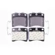 Jeu de 4 plaquettes de frein avant HELLA 8DB 355 018-381 - Visuel 1