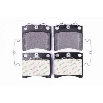 Jeu de 4 plaquettes de frein avant HELLA 8DB 355 018-381