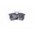 Jeu de 4 plaquettes de frein arrière HELLA 8DB 355 018-411 - Visuel 3