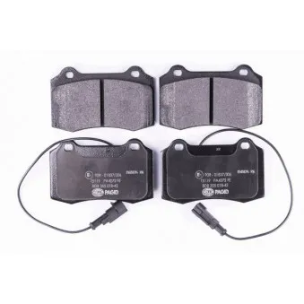 Jeu de 4 plaquettes de frein avant HELLA 8DB 355 018-421