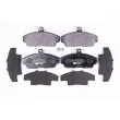 Jeu de 4 plaquettes de frein avant HELLA 8DB 355 018-431 - Visuel 1