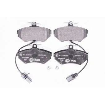 Jeu de 4 plaquettes de frein avant HELLA 8DB 355 018-451