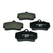 Jeu de 4 plaquettes de frein arrière HELLA 8DB 355 018-481 - Visuel 1