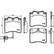 Jeu de 4 plaquettes de frein avant HELLA 8DB 355 018-521 - Visuel 2