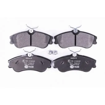 Jeu de 4 plaquettes de frein avant HELLA 8DB 355 018-541
