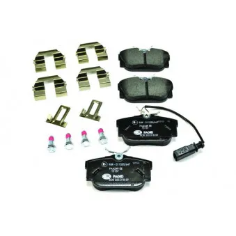 Jeu de 4 plaquettes de frein arrière HELLA 8DB 355 018-591