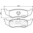 Jeu de 4 plaquettes de frein arrière HELLA 8DB 355 018-661 - Visuel 2