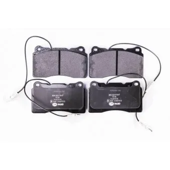 Jeu de 4 plaquettes de frein avant HELLA 8DB 355 018-671