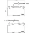 Jeu de 4 plaquettes de frein avant HELLA 8DB 355 018-671 - Visuel 2