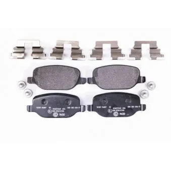 Jeu de 4 plaquettes de frein arrière HELLA 8DB 355 018-771