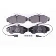 Jeu de 4 plaquettes de frein avant HELLA 8DB 355 018-791 - Visuel 1