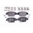 Jeu de 4 plaquettes de frein arrière HELLA 8DB 355 018-851 - Visuel 1