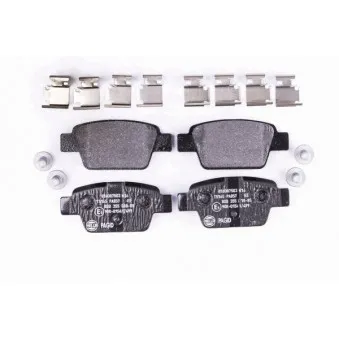 Jeu de 4 plaquettes de frein arrière HELLA 8DB 355 018-851