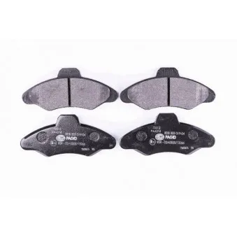 Jeu de 4 plaquettes de frein avant HELLA 8DB 355 019-041