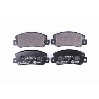 Jeu de 4 plaquettes de frein arrière HELLA 8DB 355 019-061