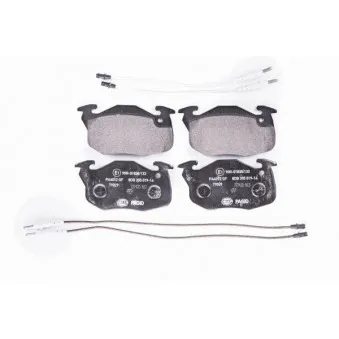 Jeu de 4 plaquettes de frein avant HELLA 8DB 355 019-141