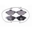 Jeu de 4 plaquettes de frein avant HELLA 8DB 355 019-211 - Visuel 1