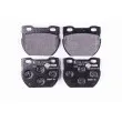 Jeu de 4 plaquettes de frein arrière HELLA 8DB 355 019-231 - Visuel 1