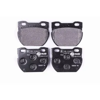 Jeu de 4 plaquettes de frein arrière HELLA 8DB 355 019-231