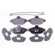 Jeu de 4 plaquettes de frein avant HELLA 8DB 355 019-251 - Visuel 1