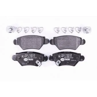 Jeu de 4 plaquettes de frein arrière HELLA 8DB 355 019-271