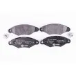 Jeu de 4 plaquettes de frein avant HELLA 8DB 355 019-311 - Visuel 1