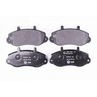Jeu de 4 plaquettes de frein avant HELLA 8DB 355 019-321
