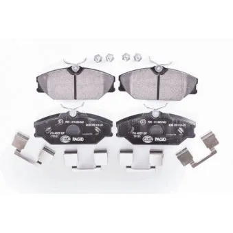 Jeu de 4 plaquettes de frein avant HELLA 8DB 355 019-391