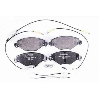 Jeu de 4 plaquettes de frein avant HELLA 8DB 355 019-411