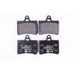 Jeu de 4 plaquettes de frein arrière HELLA 8DB 355 019-441 - Visuel 1