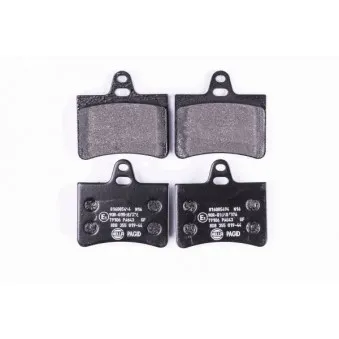 Jeu de 4 plaquettes de frein arrière HELLA 8DB 355 019-441