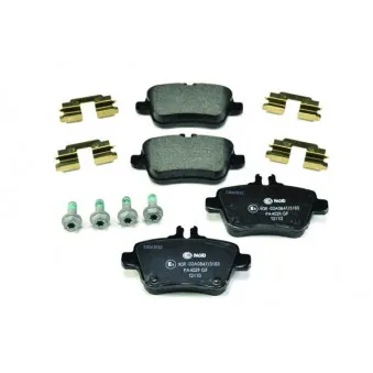 Jeu de 4 plaquettes de frein arrière HELLA 8DB 355 019-641