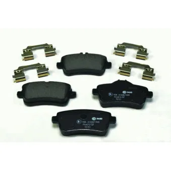 Jeu de 4 plaquettes de frein arrière HELLA 8DB 355 019-741