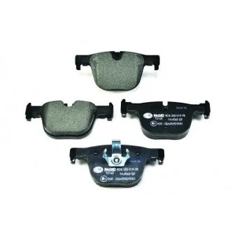 Jeu de 4 plaquettes de frein arrière HELLA 8DB 355 019-781