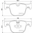 Jeu de 4 plaquettes de frein arrière HELLA 8DB 355 019-781 - Visuel 2