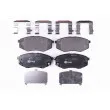 Jeu de 4 plaquettes de frein avant HELLA 8DB 355 019-791 - Visuel 1