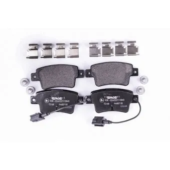 Jeu de 4 plaquettes de frein arrière HELLA 8DB 355 019-801