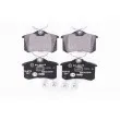 Jeu de 4 plaquettes de frein arrière HELLA 8DB 355 019-911 - Visuel 1