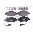 Jeu de 4 plaquettes de frein avant HELLA 8DB 355 019-921 - Visuel 1