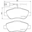Jeu de 4 plaquettes de frein avant HELLA 8DB 355 019-921 - Visuel 2