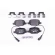Jeu de 4 plaquettes de frein arrière HELLA 8DB 355 019-961 - Visuel 1