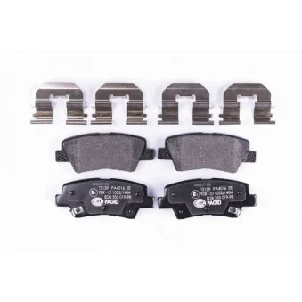 Jeu de 4 plaquettes de frein arrière HELLA 8DB 355 019-981