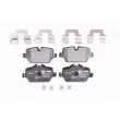 Jeu de 4 plaquettes de frein arrière HELLA 8DB 355 020-111 - Visuel 1