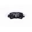 Jeu de 4 plaquettes de frein arrière HELLA 8DB 355 020-151 - Visuel 3