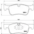 Jeu de 4 plaquettes de frein avant HELLA 8DB 355 020-201 - Visuel 2