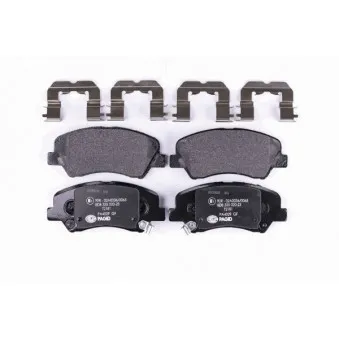 Jeu de 4 plaquettes de frein avant HELLA 8DB 355 020-231